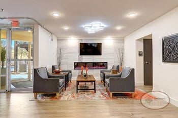 Resident lounge with complimentary coffee bar